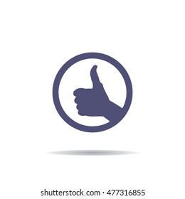 Thumbs Up Icon Vector