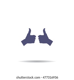 Thumbs Up Icon Vector