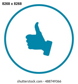 Thumbs Up Icon Vector