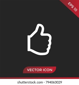 thumbs up icon vector