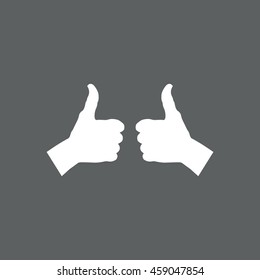 Thumbs up Icon, vector, icon flat