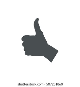 Thumbs Up Icon Vector flat design style