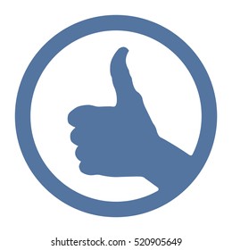Thumbs Up Icon Vector flat design style