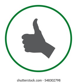 Thumbs Up Icon Vector flat design style
