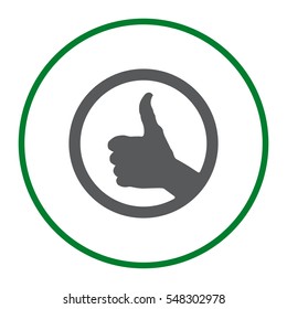 Thumbs Up Icon Vector flat design style