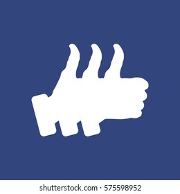 Thumbs Up Icon Vector flat design style