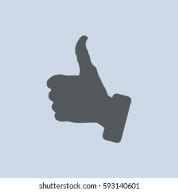 Thumbs Up Icon Vector flat design style