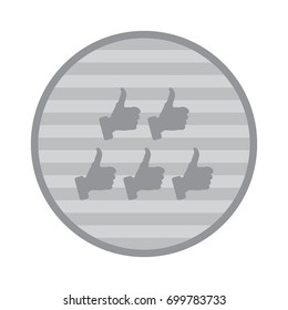 Thumbs Up Icon Vector flat design style