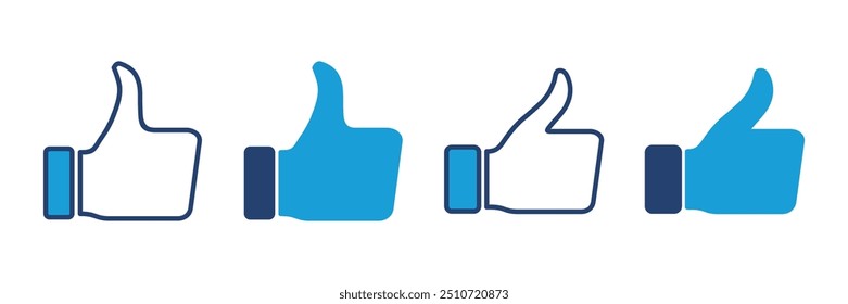 Pulgar hacia arriba icono Vector. Mano como. Como el Vector de iconos. 