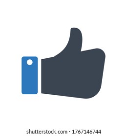  thumbs up icon (vector illustration)