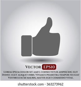 thumbs up icon vector illustration