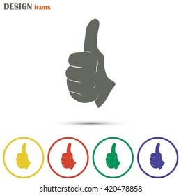 thumbs up icon , vector illustration