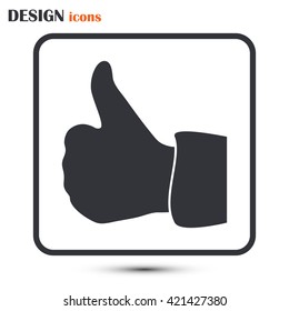thumbs up icon , vector illustration