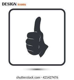 thumbs up icon , vector illustration