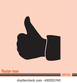 thumbs up icon , vector illustration