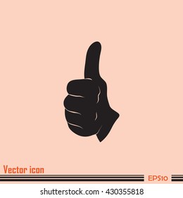 thumbs up icon , vector illustration