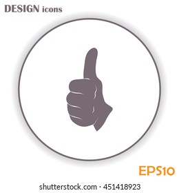 thumbs up icon , vector illustration