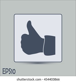 thumbs up icon , vector illustration