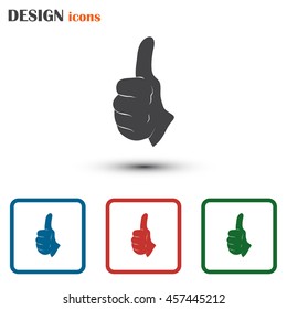 thumbs up icon , vector illustration
