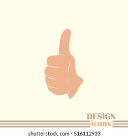 thumbs up icon , vector illustration
