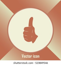 thumbs up icon , vector illustration