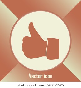 thumbs up icon , vector illustration