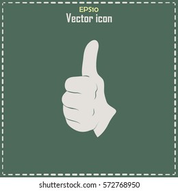 thumbs up icon , vector illustration