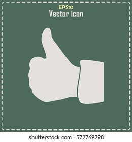 thumbs up icon , vector illustration