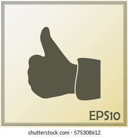 thumbs up icon , vector illustration