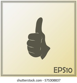 thumbs up icon , vector illustration