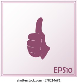 thumbs up icon , vector illustration