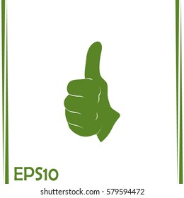 thumbs up icon , vector illustration