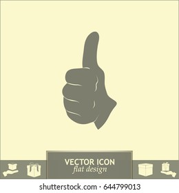 thumbs up icon , vector illustration