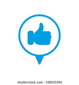 thumbs up icon, vector illustration EPS 10