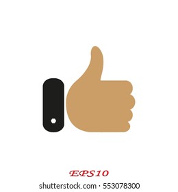 thumbs up icon, vector illustration eps10