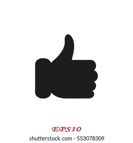 thumbs up icon, vector illustration eps10