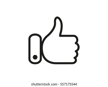 thumbs up icon, vector illustration eps10