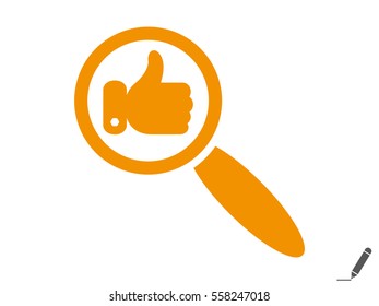 thumbs up icon, vector illustration eps10