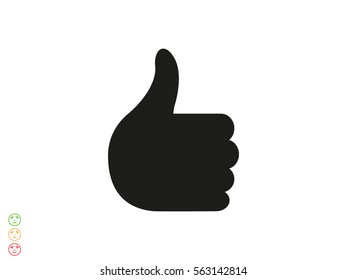 thumbs up icon, vector illustration eps10