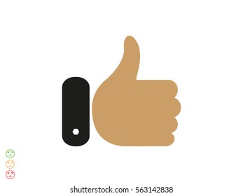 thumbs up icon, vector illustration eps10