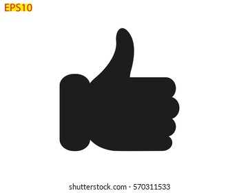 thumbs up icon, vector illustration eps10