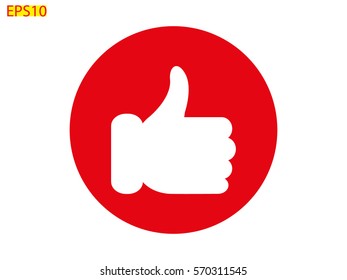thumbs up icon, vector illustration eps10