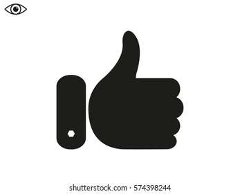 thumbs up icon, vector illustration eps10