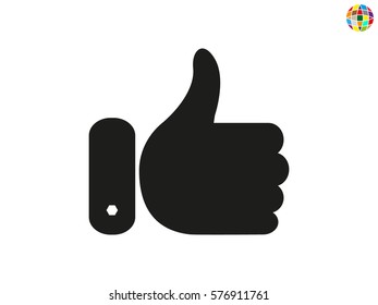 thumbs up icon, vector illustration eps10