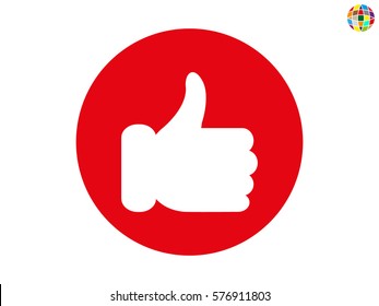 thumbs up icon, vector illustration eps10