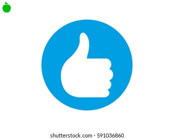 thumbs up icon, vector illustration eps10