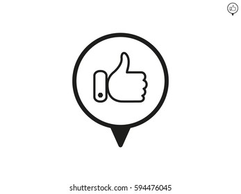 thumbs up icon, vector illustration eps10