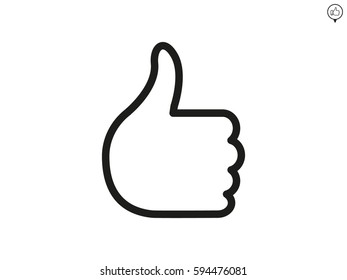 thumbs up icon, vector illustration eps10