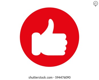 thumbs up icon, vector illustration eps10