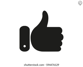thumbs up icon, vector illustration eps10